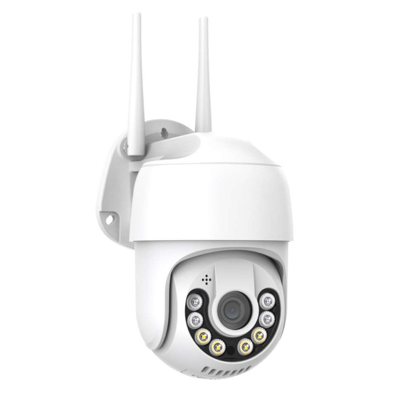 Камера відеоспостереження вулична PTZ WiFi Outdoor Camera Yachu ICSEE 5MP Білий