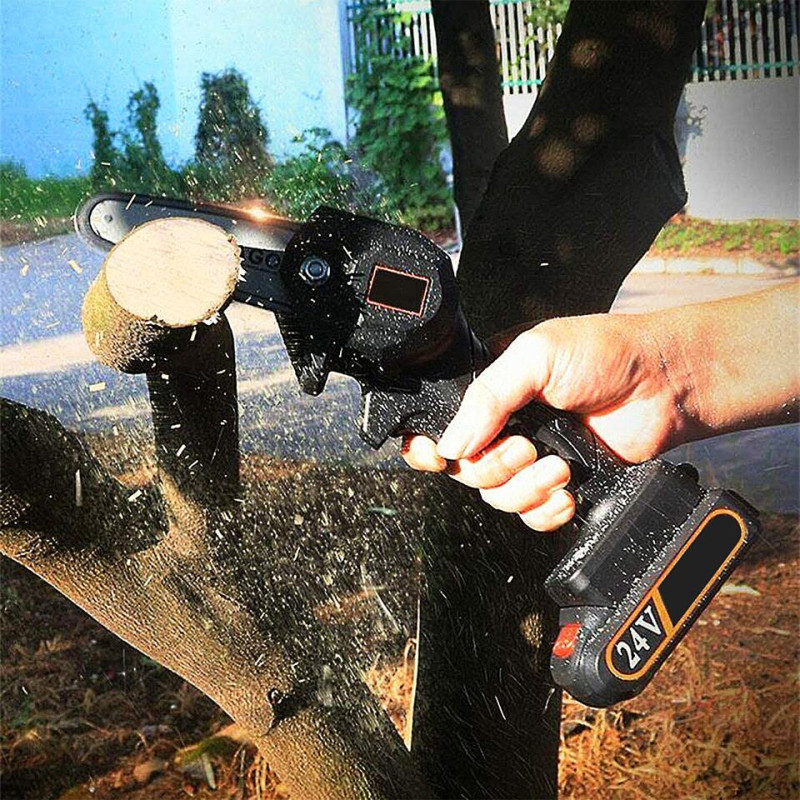 Аккумуляторная цепная мини электропила Handy Saw ручная садовая LY-21 24V Black Аккумуляторная цепная мини электропила Handy Saw ручная садовая LY-21 24V Black