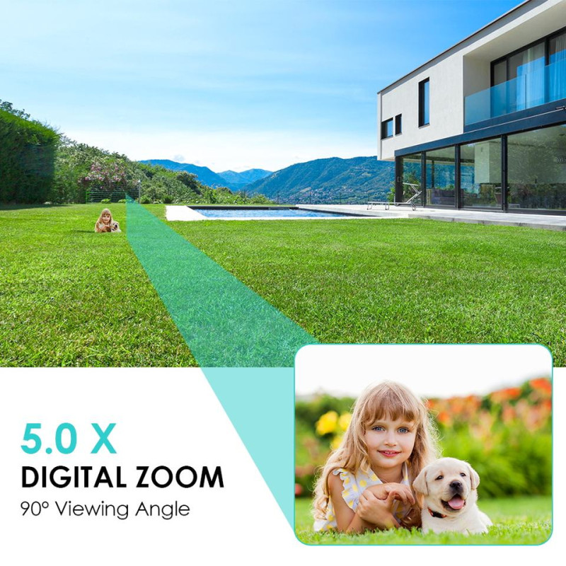 Камера відеоспостереження вулична PTZ WiFi Outdoor Camera Yachu ICSEE 5MP Білий