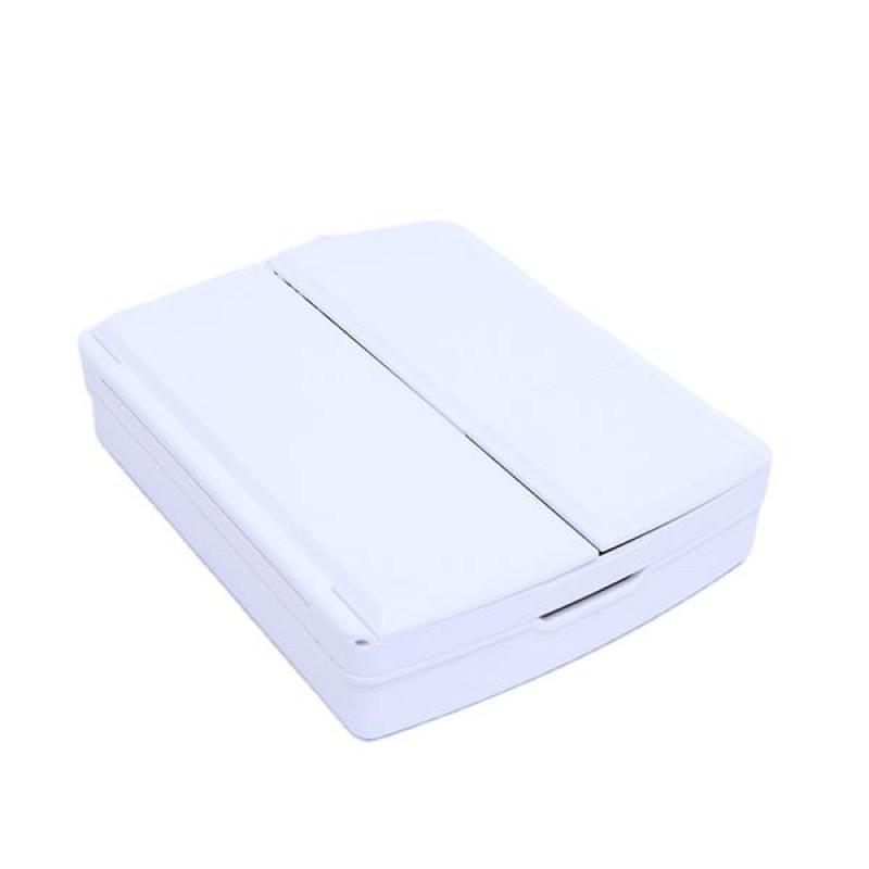 Дзеркало для макіяжу потрійне з LED підсвічуванням та нішою для зберігання косметики регульоване My Foldaway Mirror MA-17 Білий