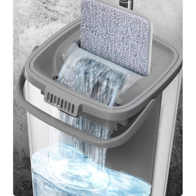 Комплект швабра з відром Clean Pro Mop із системою авто-віджиму для швидкого прибирання CM-1210 Blue