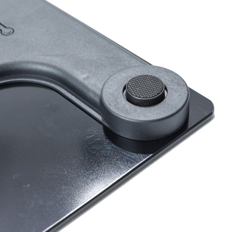 Підлогові розумні електронні скляні електронні ваги до 180кг зі шкалою жирових відкладень і додатком на смартфон LY-114 Black