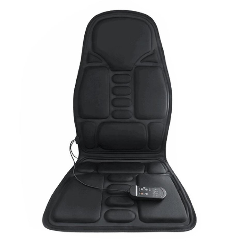Масажне накидка на крісло вібраційна з пультом керування для дому та автомобіля Massage Seat Чорний Масажне накидка на крісло вібраційна з пультом керування для дому та автомобіля Massage Seat Чорний