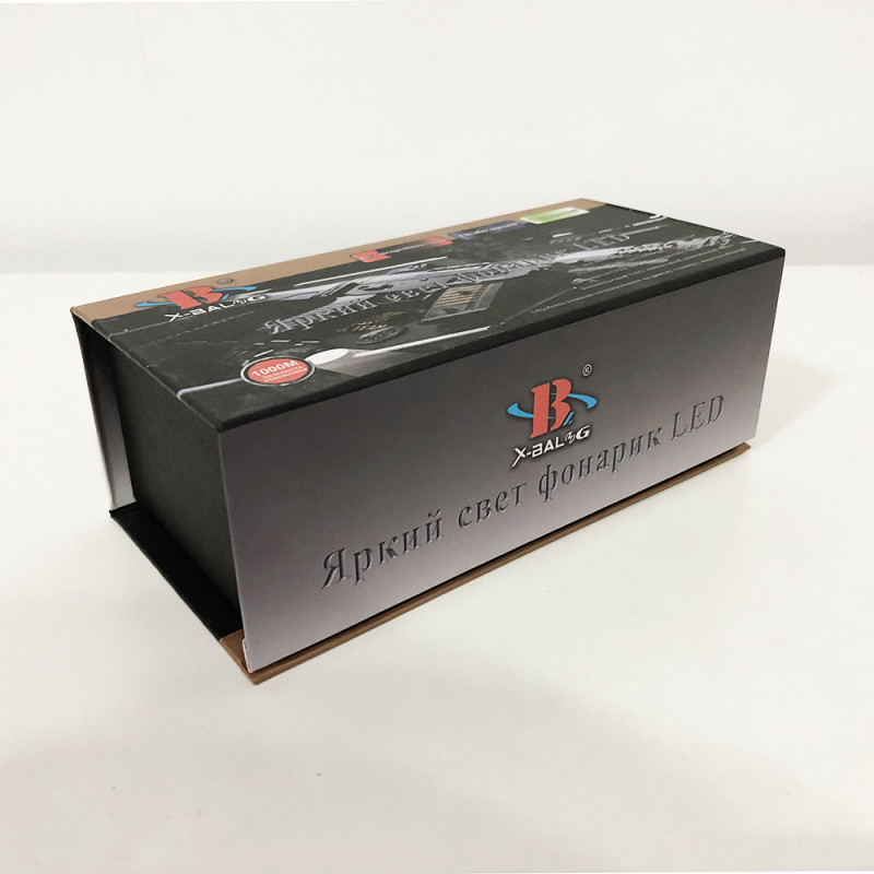 Ручний ліхтар компактний туристичний з 5 режимами роботи zoom microUSB акумуляторний 18650 метал Bailong BL-1860-T6 Чорний