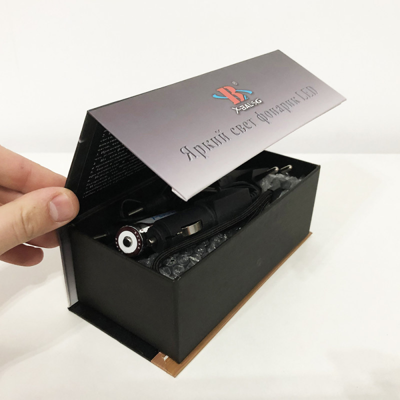 Ручний ліхтар компактний туристичний з 5 режимами роботи zoom microUSB акумуляторний 18650 метал Bailong BL-1860-T6 Чорний