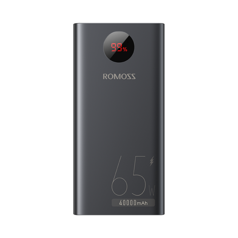 Зовнішній портативний акумулятор 40000 mAh 65W із зарядкою ноутбуків Romoss PEA40 PRO Чорний Зовнішній портативний акумулятор 40000 mAh 65W із зарядкою ноутбуків Romoss PEA40 PRO Чорний