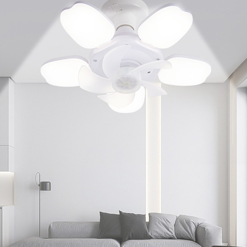 Лампа-вентилятор у патрон E29 50W з пультом управління PO-1234 White