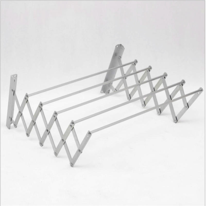 Настінна розсувна вішалка-сушарка Easy Dry 80х70х26.5 см для одягу LS-7827 White