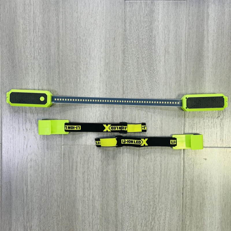 Світлодіодна лампа універсальна для СТО та підсвічування під капотом Emergency Light Strip M3 Чорно-зелений