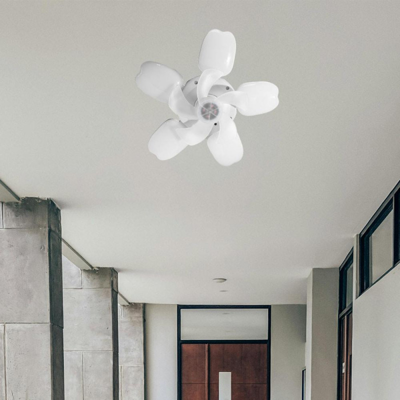 Лампа-вентилятор у патрон E29 50W з пультом управління PO-1234 White