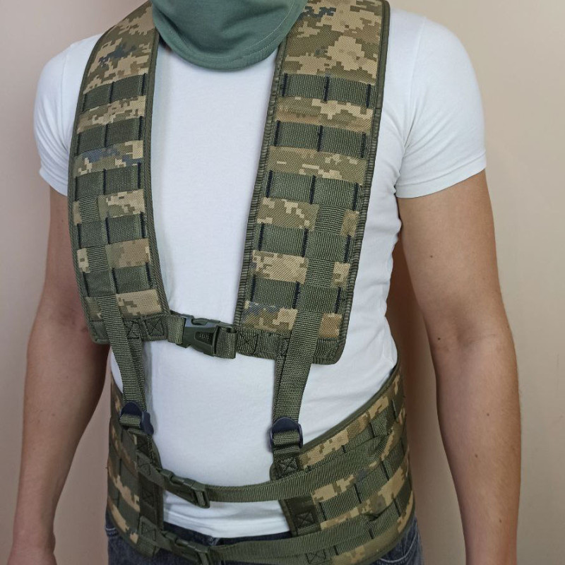 Розвантажувальний жилет РПС система Molle 3D сітка з ущільнювачем (Pixel)