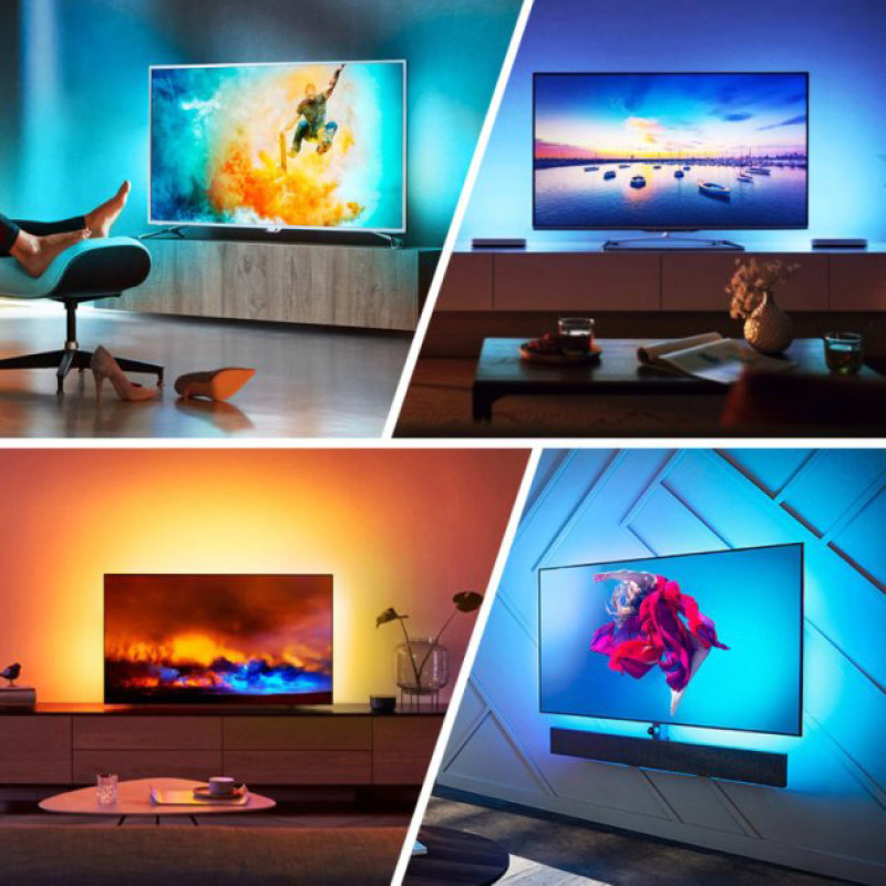 Світлодіодна LED стрічка з пультом контролер та блок живлення USB, 5м SMD 5050 RGB IP65 Multicolor