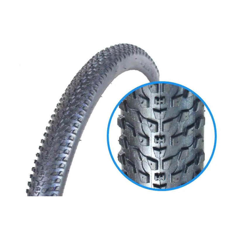 Покришка велосипедна нейлонова з малюнком дрібний шип 29x2.10 NV ZY-025 Чорний