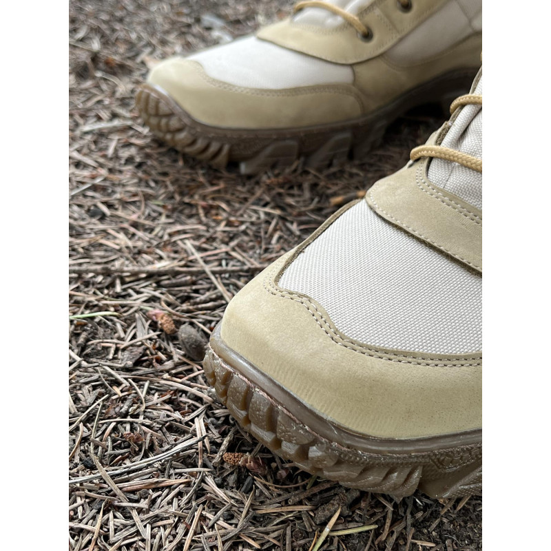 Берці тактичні чоловічі Light Boots 40 (26,5см) Весна/Літо нубук та оксфорд черевики легкі (Койот)
