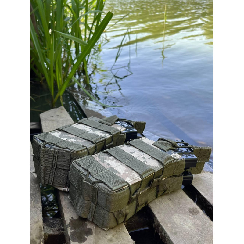 Підсумок для двох магазинів Ак з кріпленням Molle Піксель