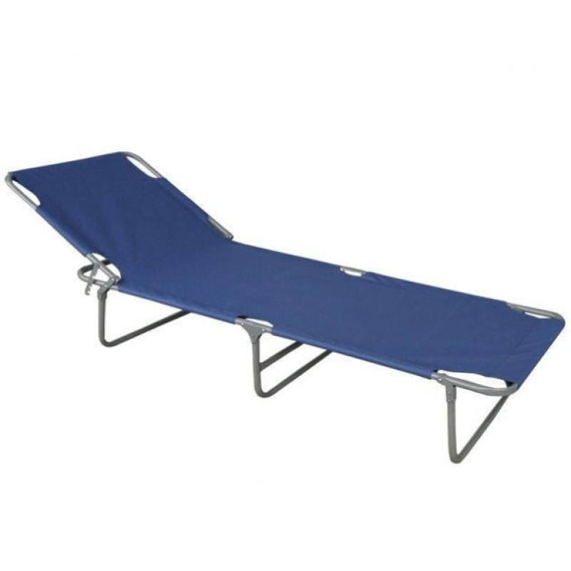 Розкладачка класична для будинку і туризму Vista V-071 (Blue) шезлонг садовий