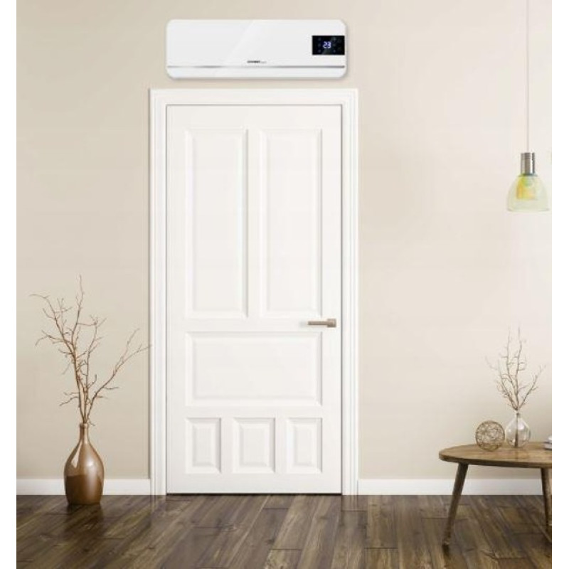 Керамічний настінний тепловентилятор 2000 Вт з пультом, обігрівач з таймером Domotec MS 5962 White