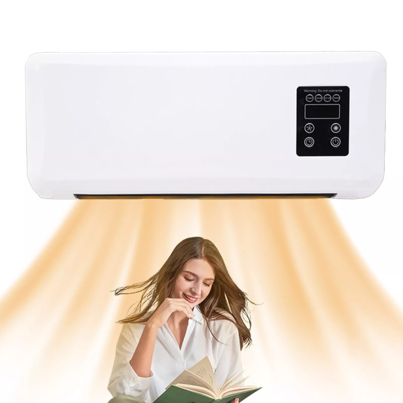 Керамічний настінний тепловентилятор 2000 Вт з пультом, обігрівач з таймером Domotec MS 5962 White