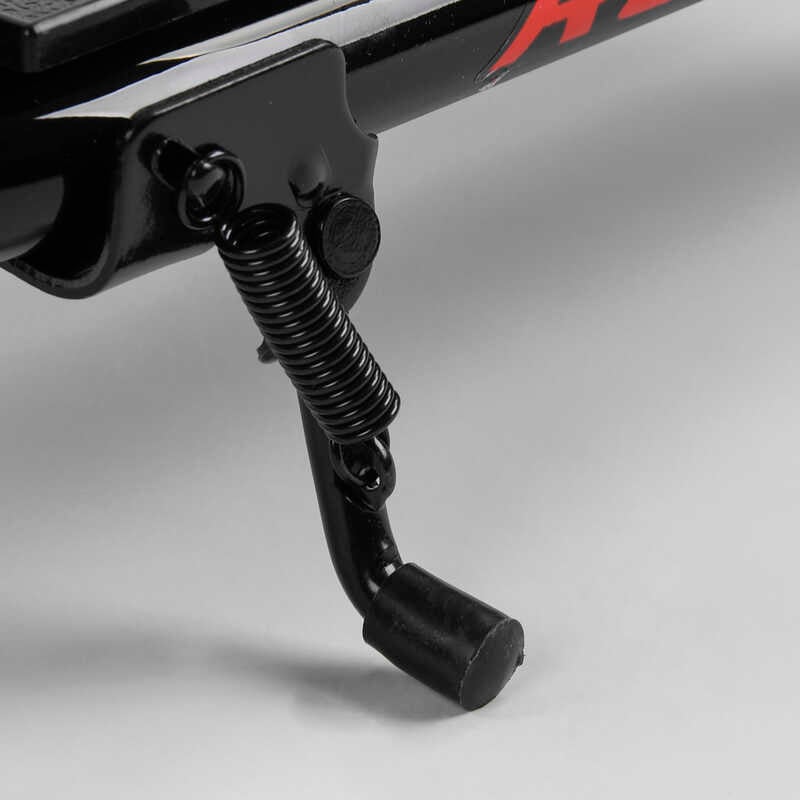 Самокат міський двоколісний з великими надувними колесами 12" для дітей від 3 років Corso CR-T 5656 Чорний/Червоний