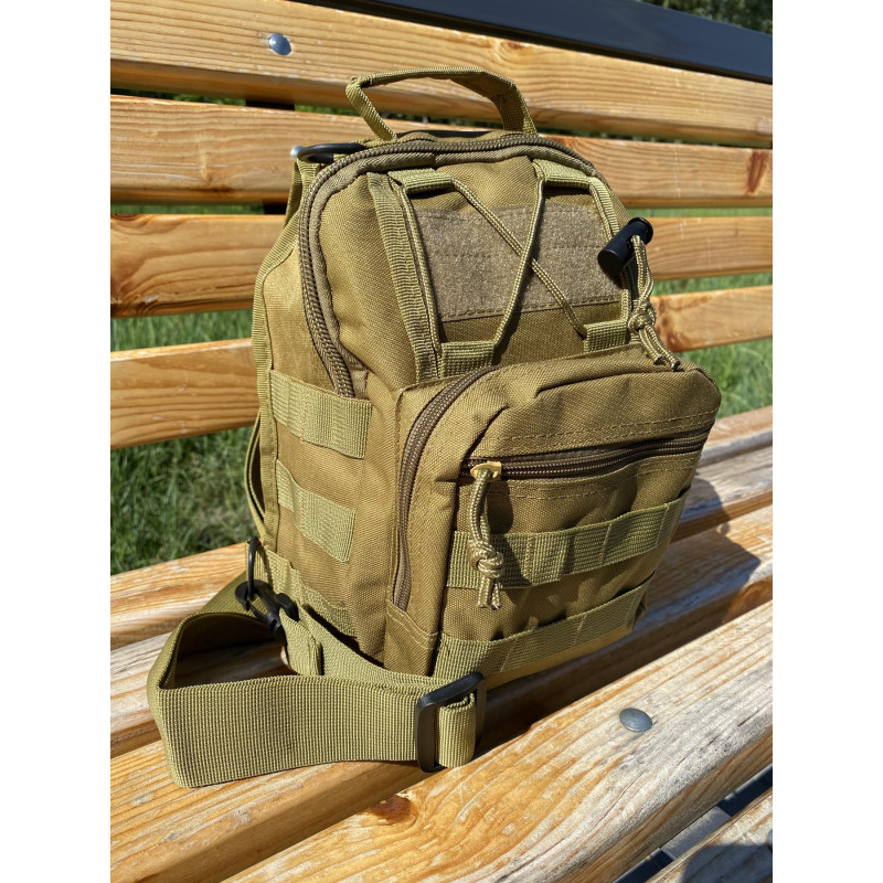 Тактичний рюкзак Tactic Backpack сумка на плече 10л 28х10х20 см (Koyot) Тактичний рюкзак Tactic Backpack сумка на плече 10л 28х10х20 см (Koyot)