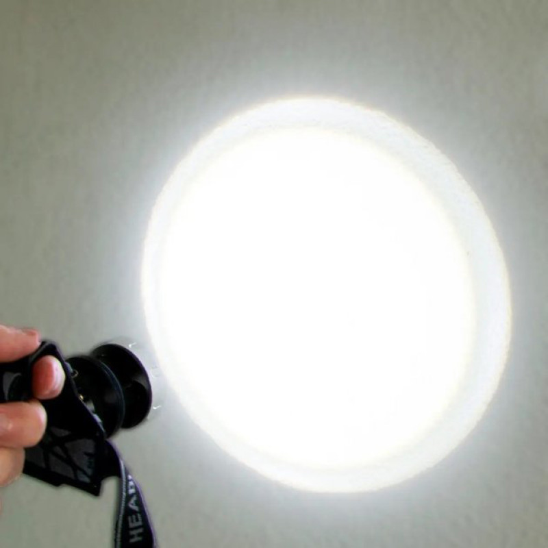 Світлодіодний ліхтарик налобний з акумулятором Bailong BL-8070-P50 Чорний