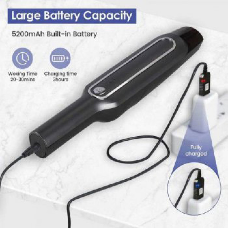 Пилосос автомобільний Car vacum cleaner з акумулятором чорний ws53218-1