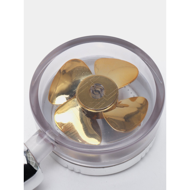 Турболійка душова високого тиску водозберігаюча з унікальним малюнком води ABS 25х9,5х3 см Golden