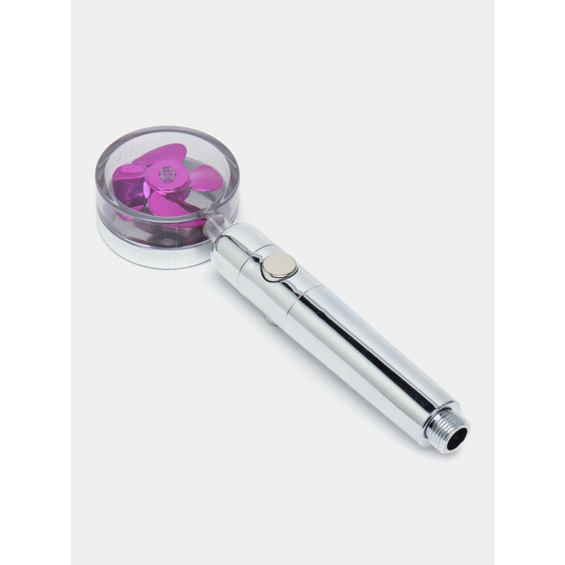 Турболійка душова високого тиску водозберігаюча з унікальним малюнком води ABS 25х9,5х3 см Purple