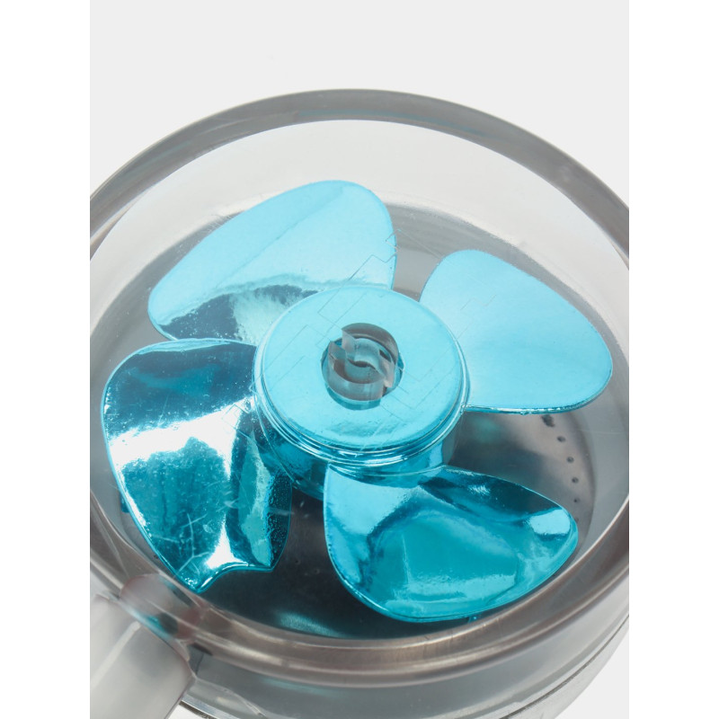 Турболійка душова високого тиску водозберігаюча з унікальним малюнком води ABS 25х9,5х3 см Blue