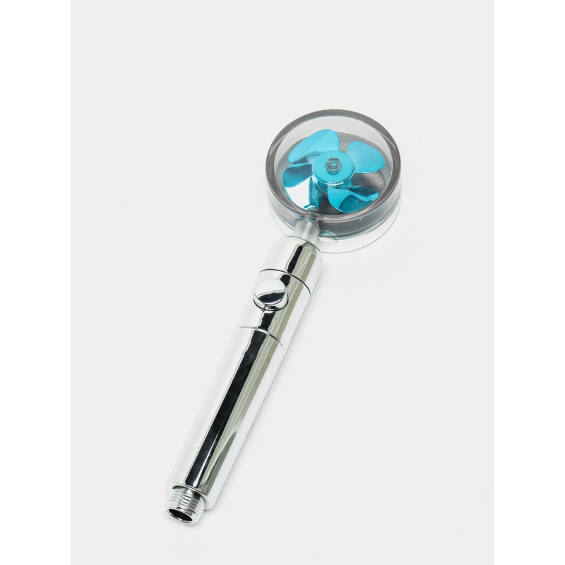 Турболійка душова високого тиску водозберігаюча з унікальним малюнком води ABS 25х9,5х3 см Blue