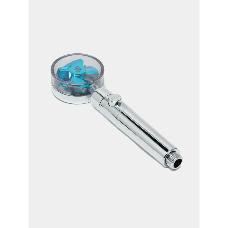 Турболійка душова високого тиску водозберігаюча з унікальним малюнком води ABS 25х9,5х3 см Blue