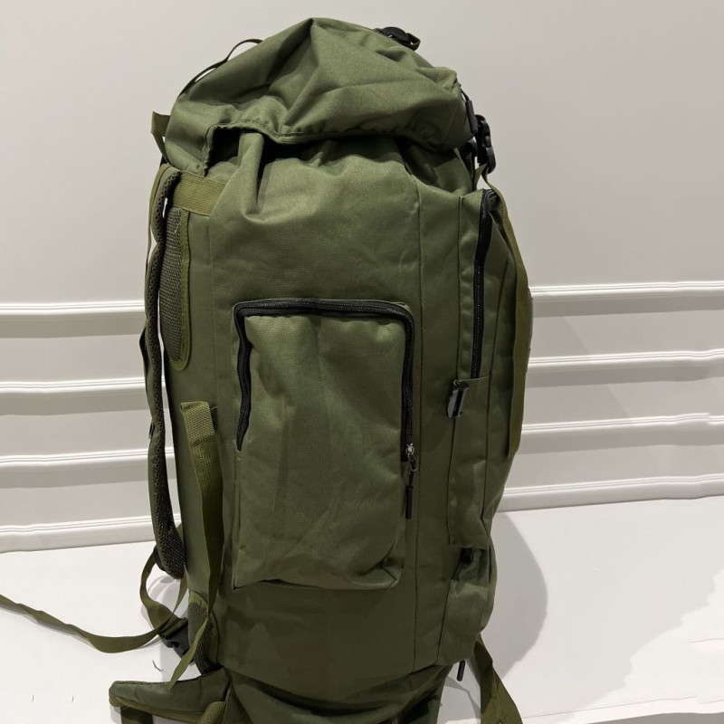 Великий рюкзак туристичний похідний Light Tactic баул кордура 1200D система Molle 70л 35x16x70 см Green