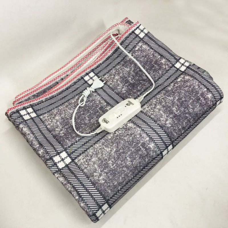 Електропростирадло з підігрівом клітчасте 2 режими 150х180см Electric Blanket EC-3289 Gray Електропростирадло з підігрівом клітчасте 2 режими 150х180см Electric Blanket EC-3289 Gray
