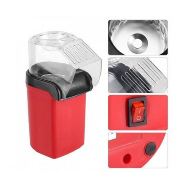 Мини аппарат для приготовления попкорна домашняя попкорница 1200Вт MA-6 Red Мини аппарат для приготовления попкорна домашняя попкорница 1200Вт MA-6 Red