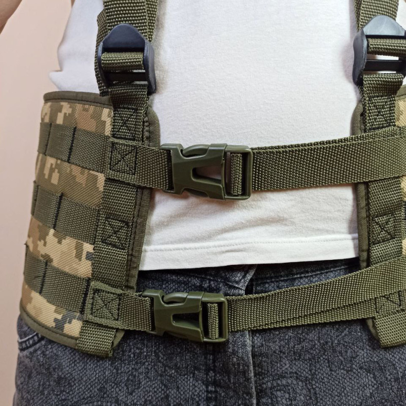 Розвантажувальний жилет РПС система Molle 3D сітка з ущільнювачем (Pixel)