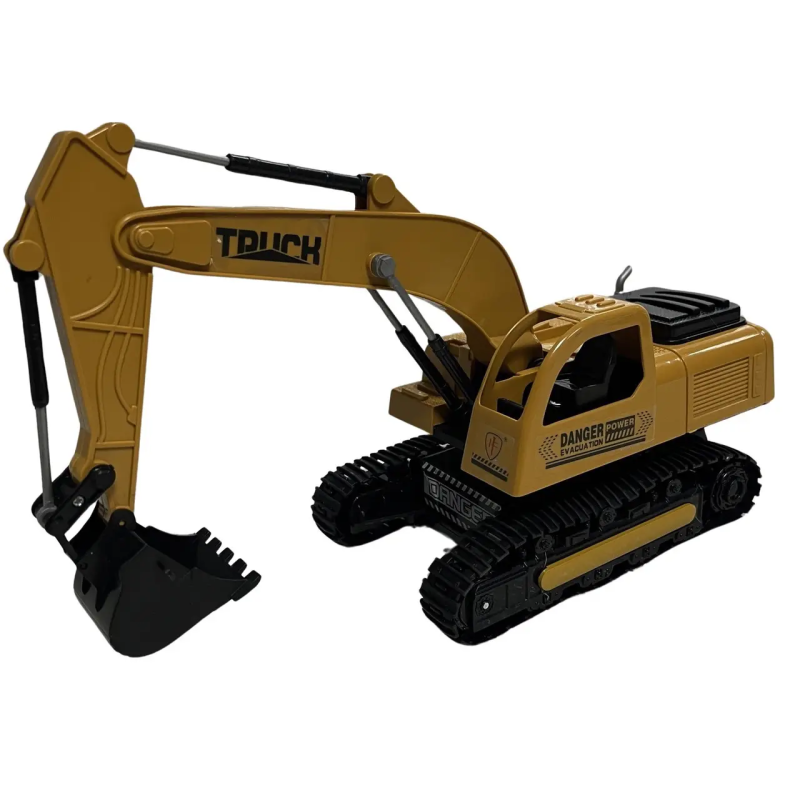 Радіокерований гусеничний екскаватор на акумуляторі з керованим ковшем та пультом GS-7735 Yellow