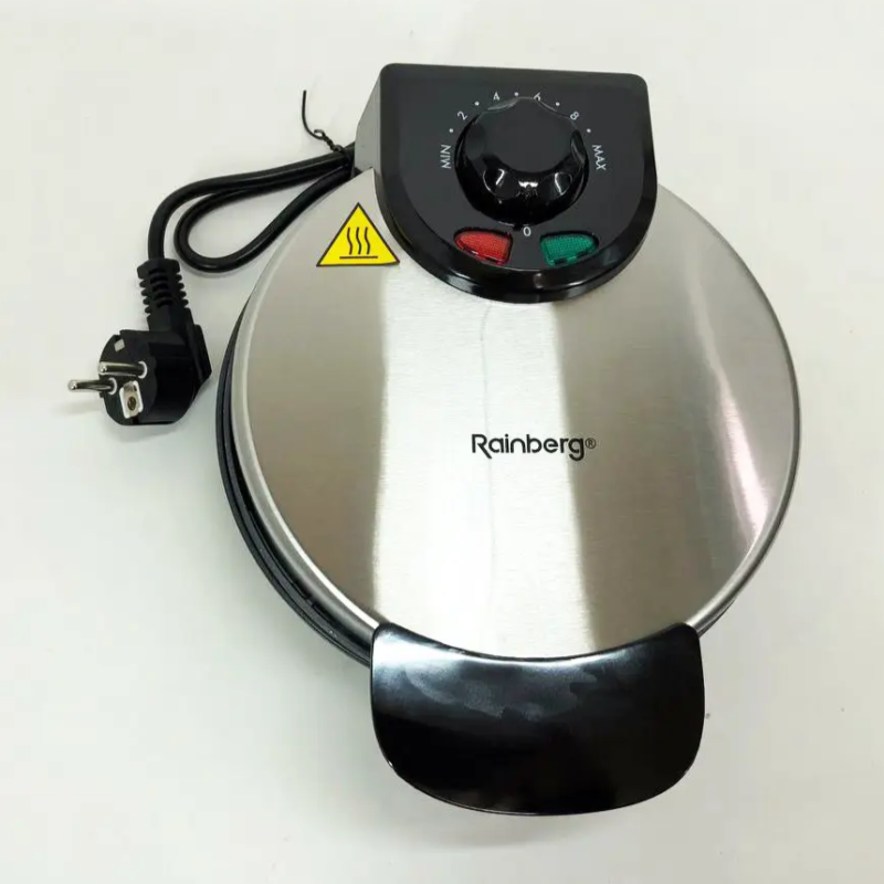 Електрична вафельниця для товстих віденських вафель з антипригарним покриттям 2200Вт Rainberg RB-2254 Black