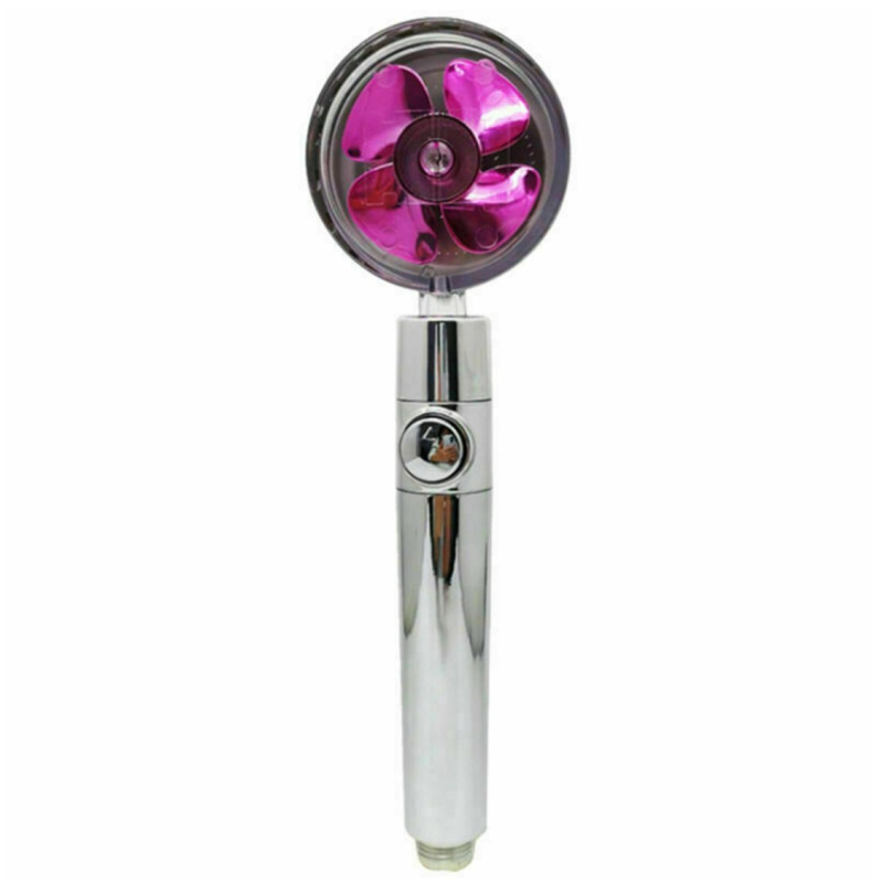 Турболійка душова високого тиску водозберігаюча з унікальним малюнком води ABS 25х9,5х3 см Pink