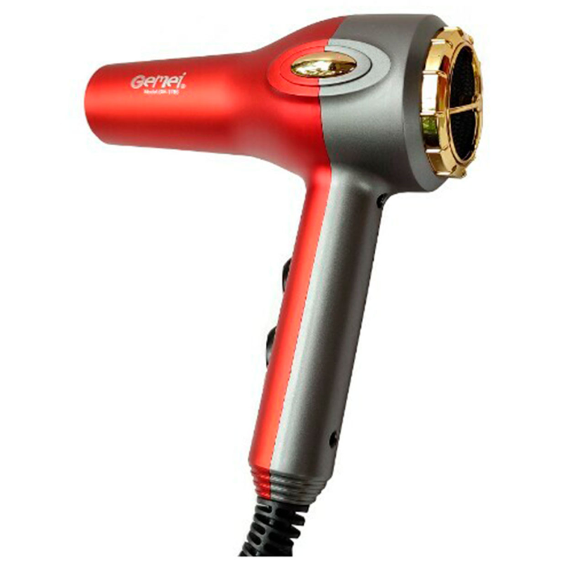 Професійний фен для волосся з іонізацією та 2 температурних режими Gemei GM-1786 2000Вт Red