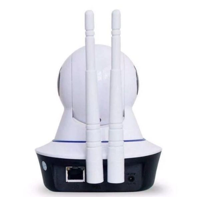 Бездротова поворотна WiFi HD IP камера відеоспостереження купольна 720p White/Black Бездротова поворотна WiFi HD IP камера відеоспостереження купольна 720p White/Black